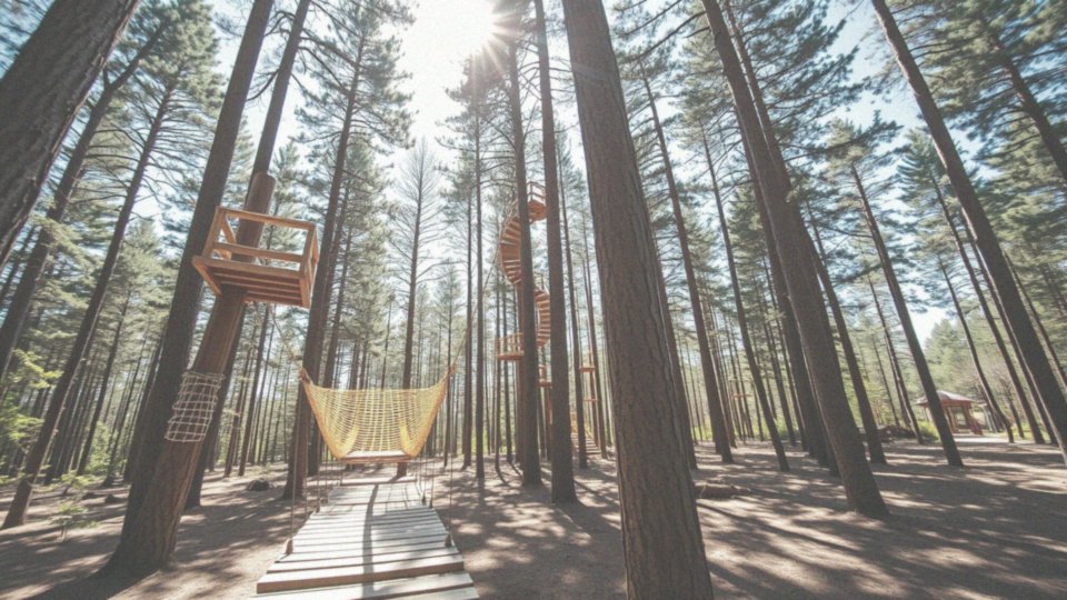 Co oferuje Park Linowy w Wańkowej dla dzieci?